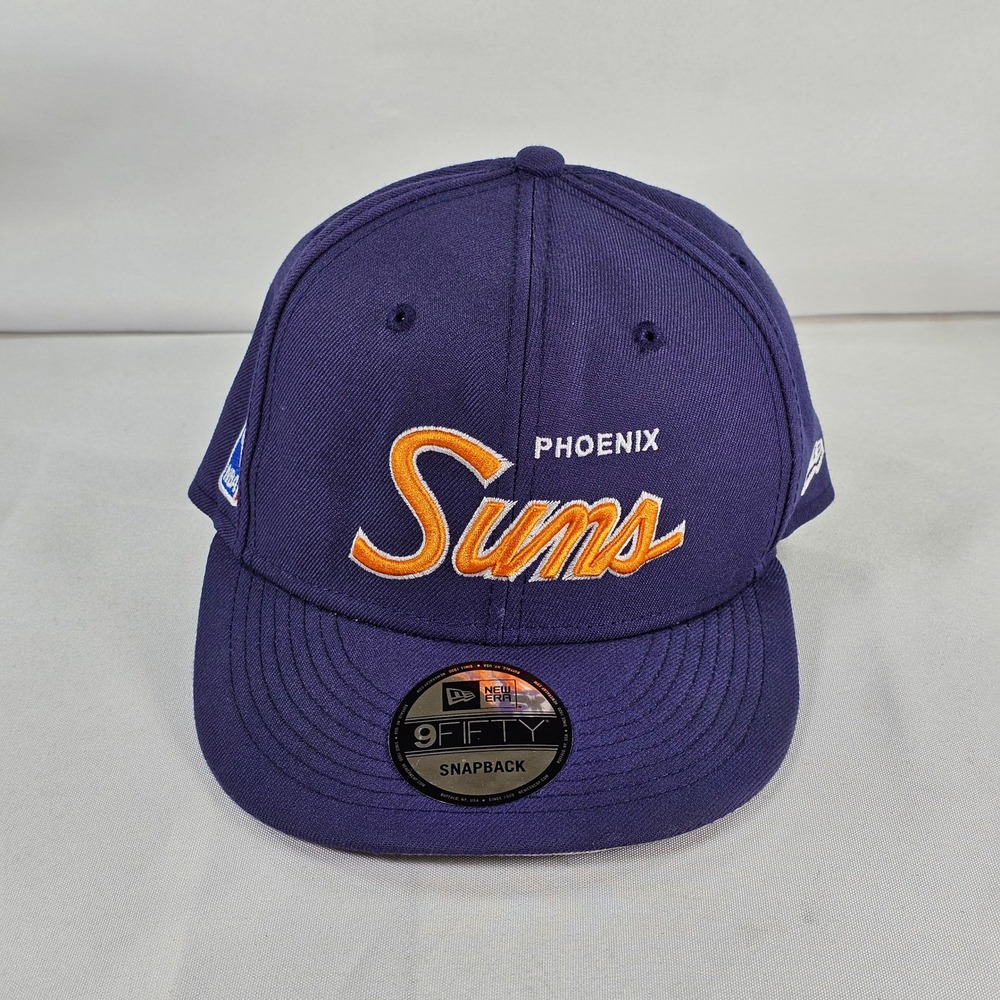 New‎ Era Phoenix Suns 9FIFTY Snapback Hat Purple NBA Script Cap 60291410 OSFM